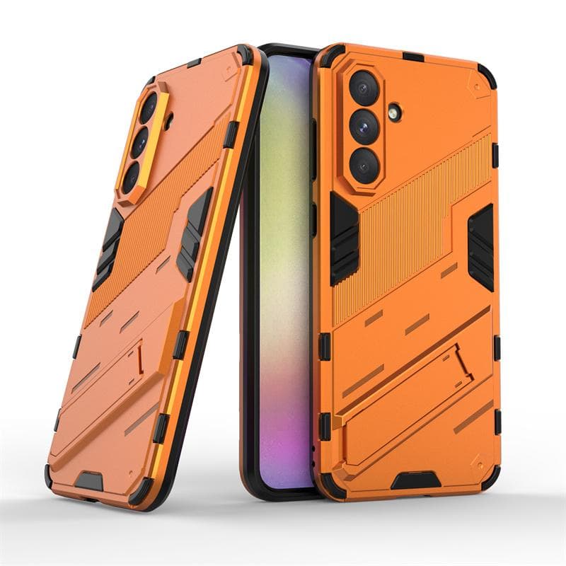 For Samsung A56 Case Cover For Samsung Galaxy A56 Capas New PC Armor Phone Back Bumper Shockproof Holder Fundas Samsung A56 A 56 For A56 orange
