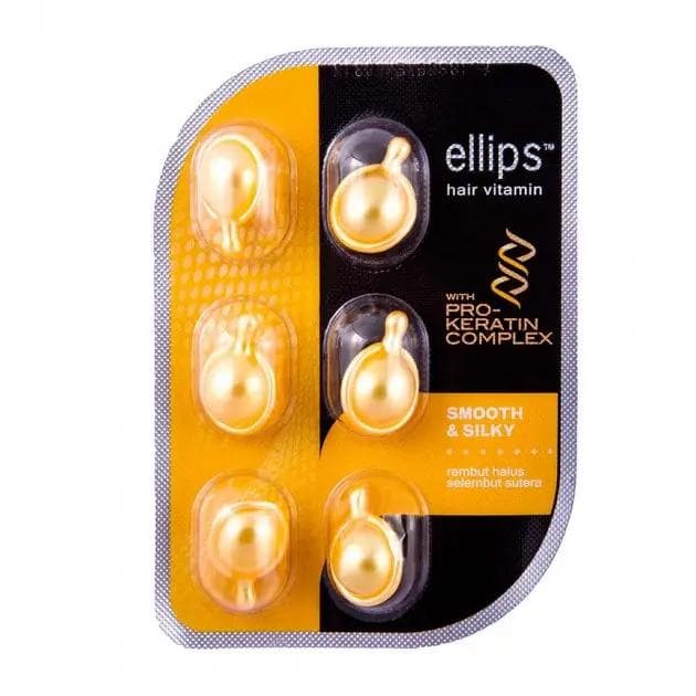 Vitamins-oil for hair Flawless silk with Pro-Keratin Complex Smooth silky Ellips 6 pcs
