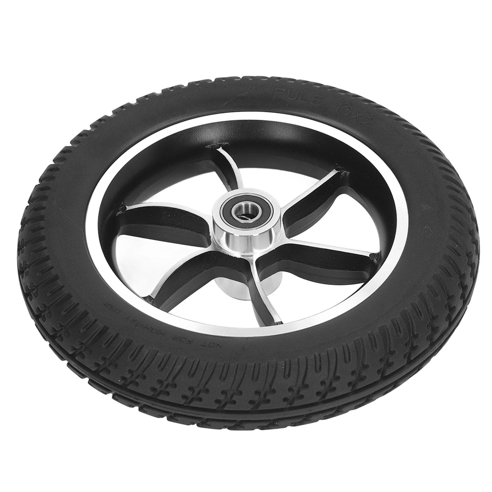 Wheelchair Wheel 10in PU Low Noise Walker Caster Tire Replacement for Rollator Trolley