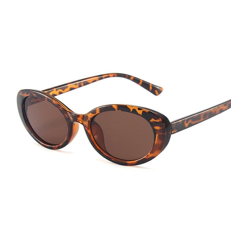 Vintage Oval Sunglasses Women Designer Candy Colors Small Frame Mirror Shades Summer Fashion Sun Glasses as picture