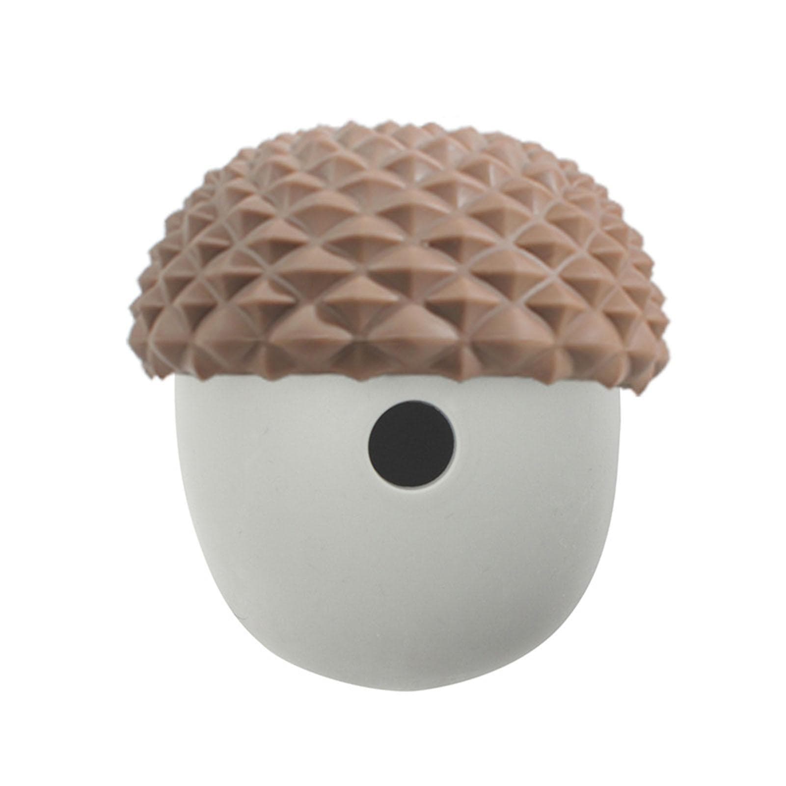 Pet Food Dispensing Toy Bite Resistant Interactive Slow Feeding Silicone Pet Treat Puzzle Ball for grey
