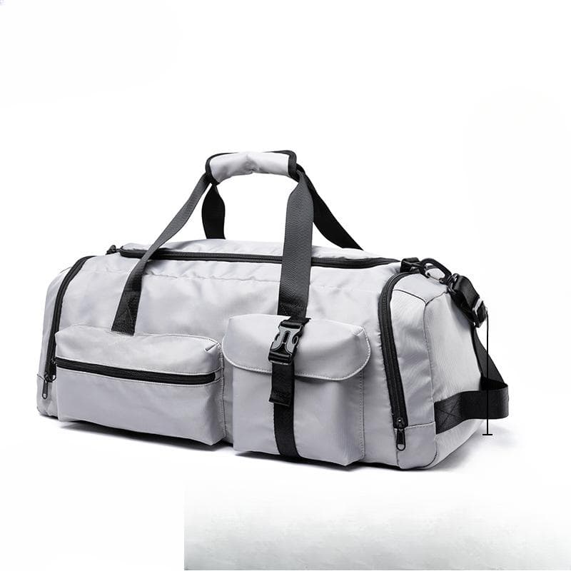 Large-capacity Backpack, Men's Travel Bag, Luggage Bag, Sports and Fitness Training Bag gray