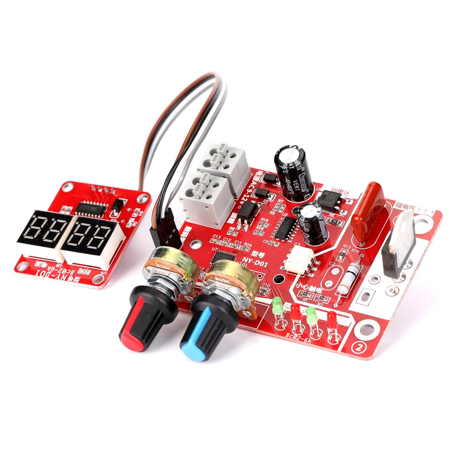 Spot Welding Machine DIY Controller Panel Time and Current Control Function with Digital Display 100A