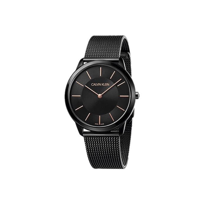 Calvin Klein Ck Quartz Watch Quartz Movement Stainless Steel Strap Black Dial Classic Trendy Large Dial Unisex watches K3M21421 Black Men's Single Watch