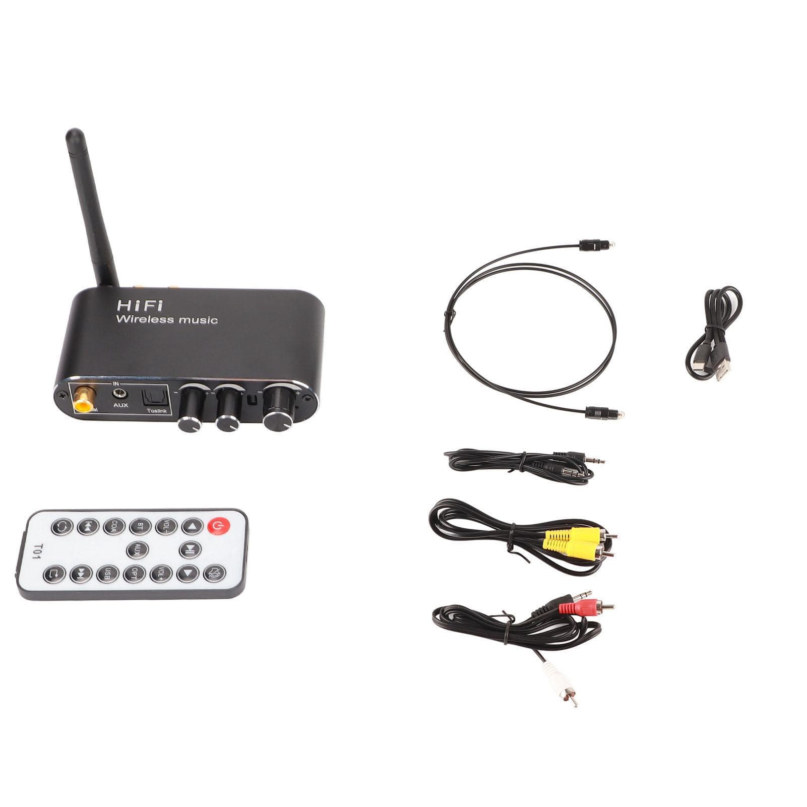Bluetooth Digital to Analog Converter 2 Devices Connect Bluetooth DAC Converter Supports Volume