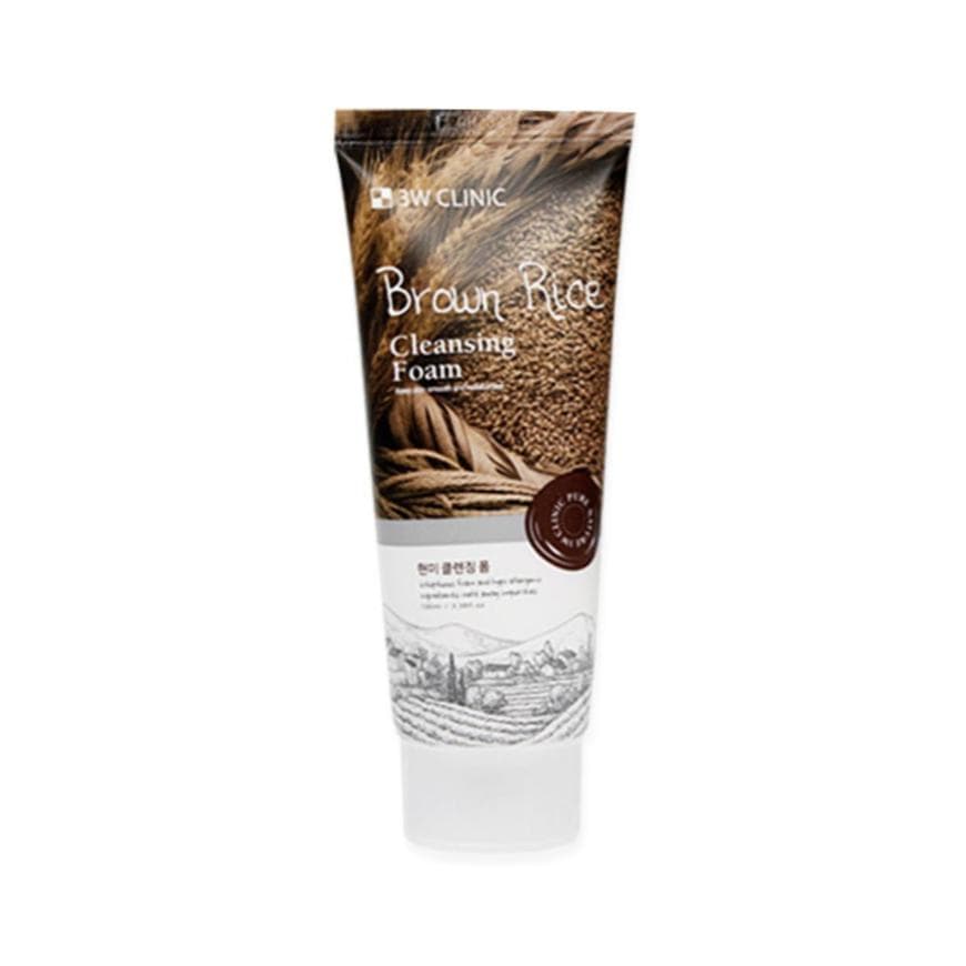 3W CLINIC Brown Rice Cleansing Foam 100ml (3 Options) #100ml x 1pcs