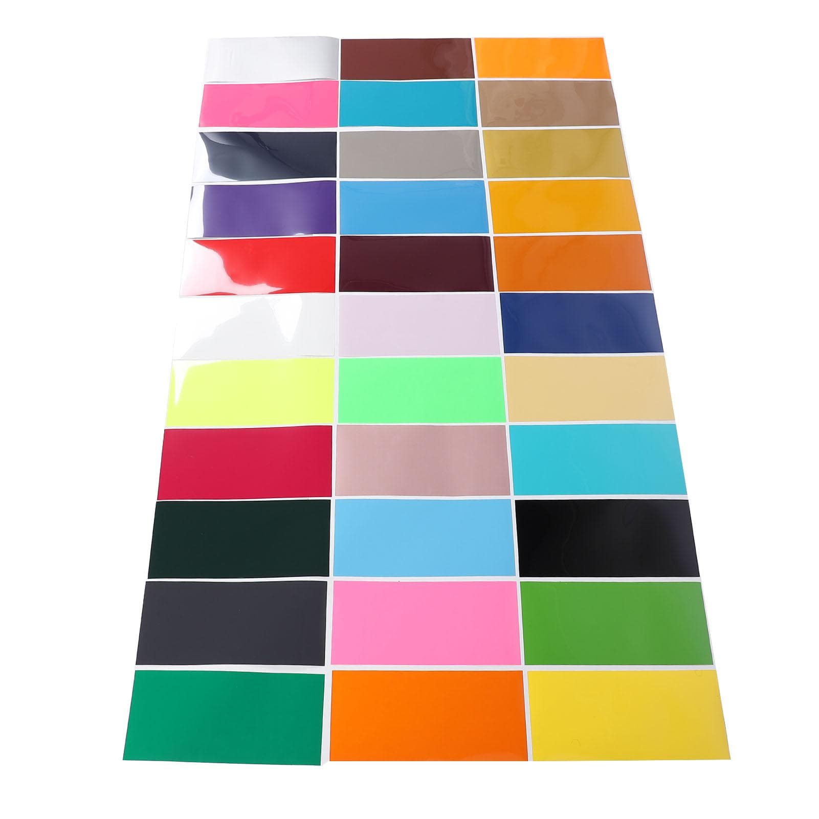 33pcs Smart Iron On Bundle Heat Transfer Bundle PU Smart Iron On Sheets for T Shirt Clothing and
