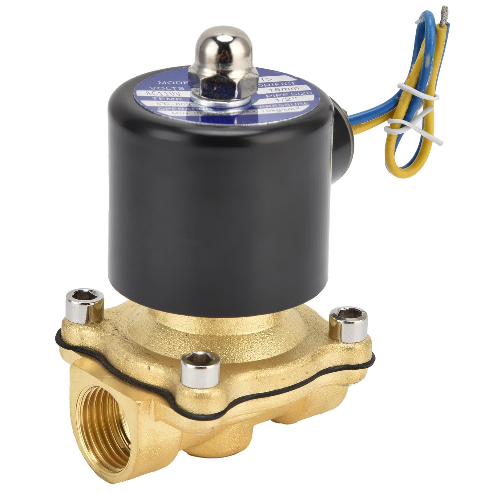 2W?160?15 G12 in Solenoid Valve Brass Normally Closed Electric Solenoid Valve for Water Air