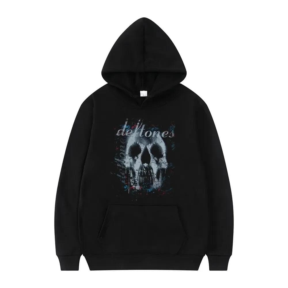 2024 Deftones Fashion Prevalent Print Hooded Men Women Plus Size Hoodies Retro Punk Sweatshirt Unisex Personality Streetwear M