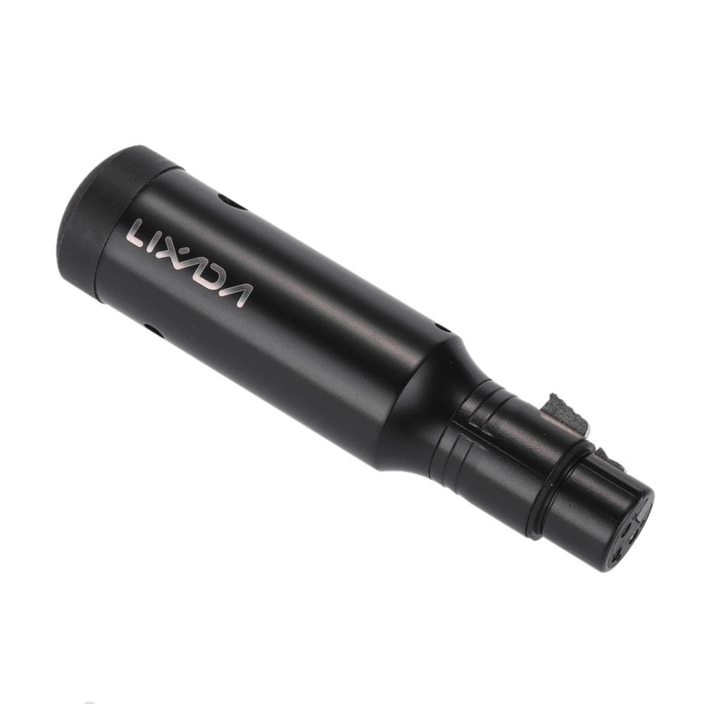 Lixada Rechargeable 2.4G ISM DMX512 Wireless 3 Pins Female Receiver for Stage PAR Light US Plug black