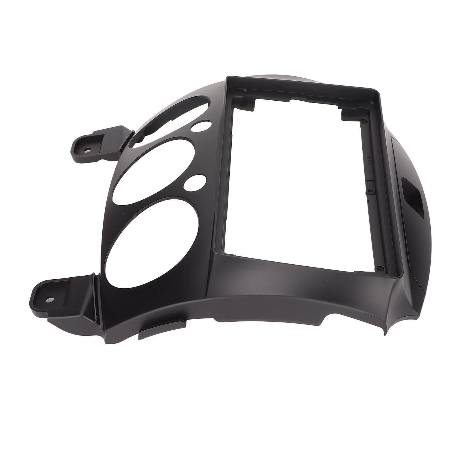 Navigation Panel Frame Trim ABS Dashboard Cover 2 Din Replacement for Mazda 2 2007?2013