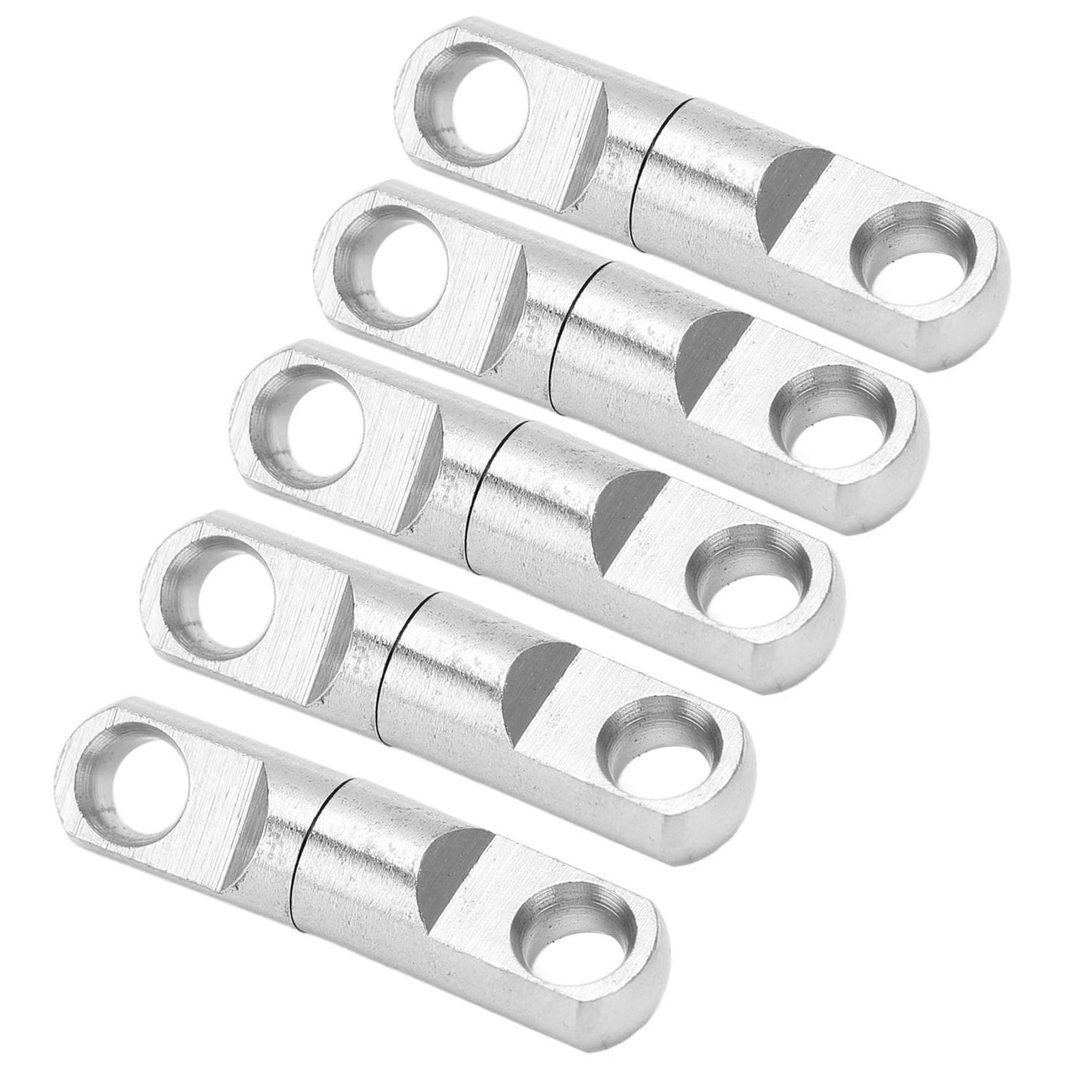 5pcsset Stainless Steel Column Type 360 degrees Rotary Bearing Swivels Fishing Swivels Hook Connector7#