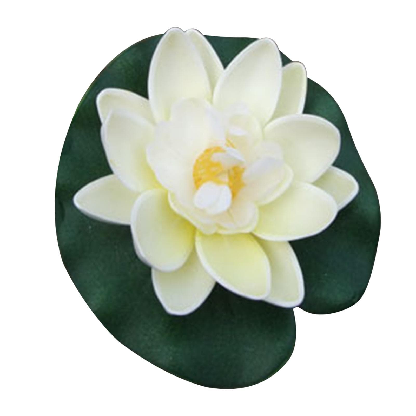 7 Inch Artificial Floating Lotus Flowers Water Ponds Foam Lotus Leaf Fake Lily Pad Floating Pool Type 1