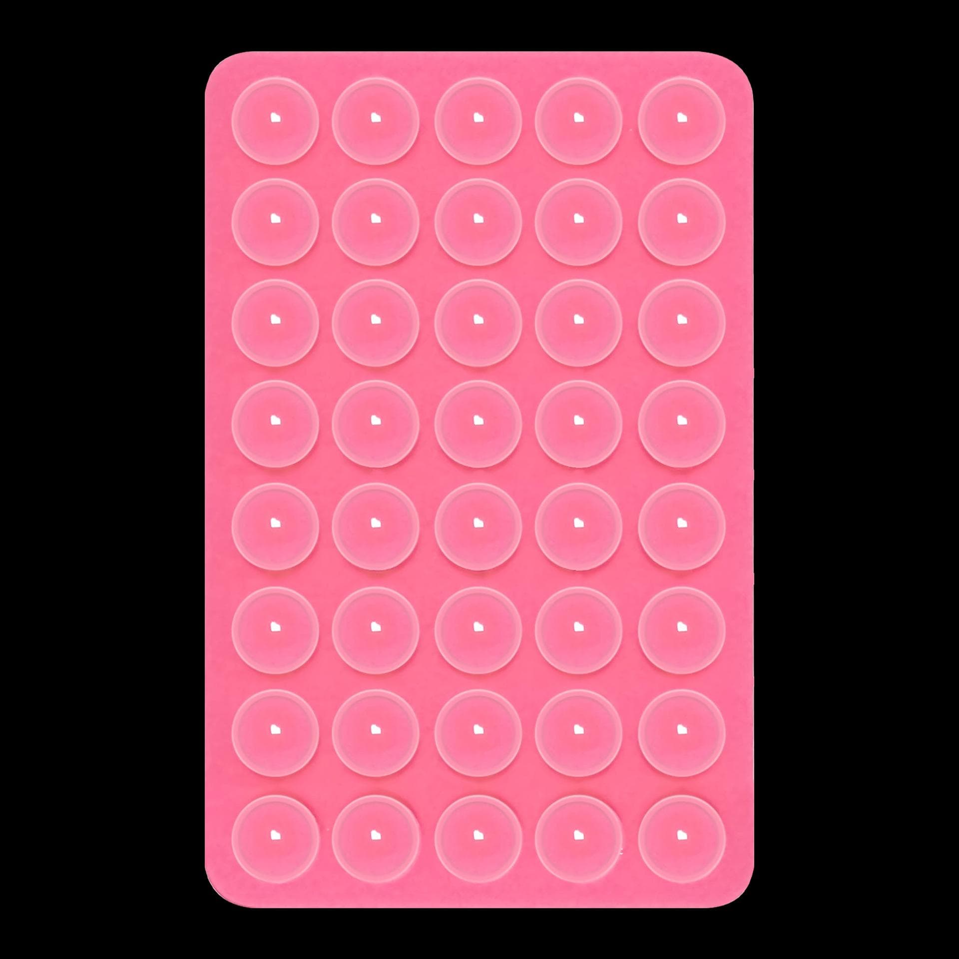Suction Cup Phone Case Mount Double-Sided,Silicon Sticky Phone Stand for iPhone Android Selfies Hands-Free Strong Grip Holder pink