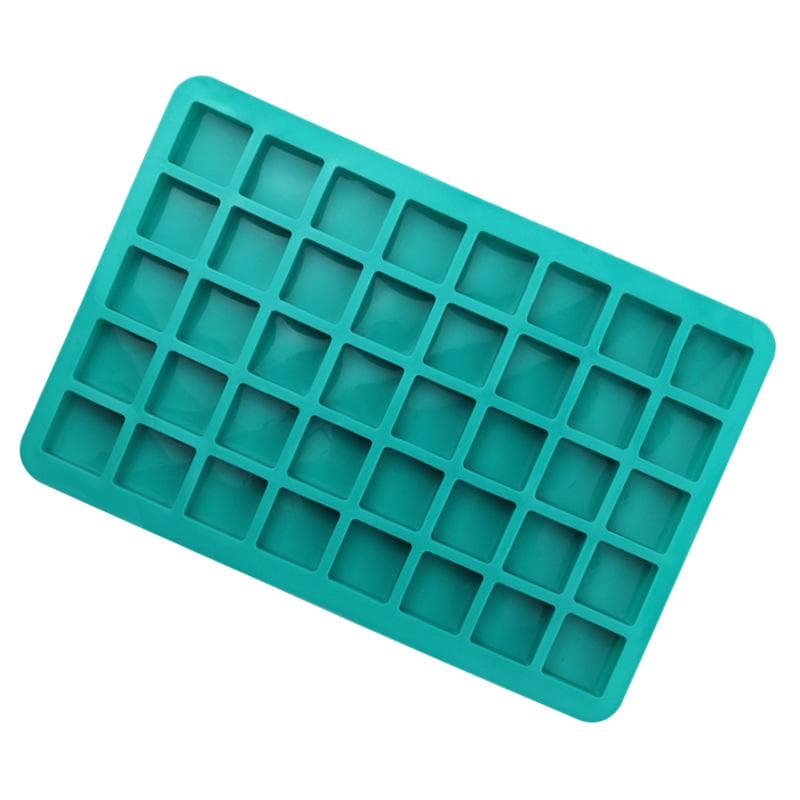 Square Candy Silicone Chocolate Mold Ice Cube Fondant Jelly Mould DIY Baking Mold Kitchen Tool green