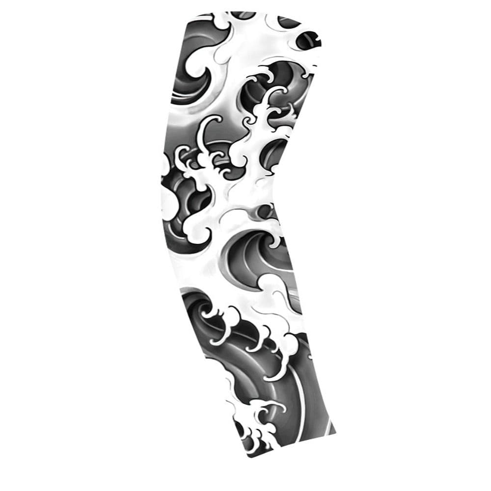 Flower Arm Pattern Men Sunscreen Sleeve Breathable Sun Protection Cover Men/Women style 3