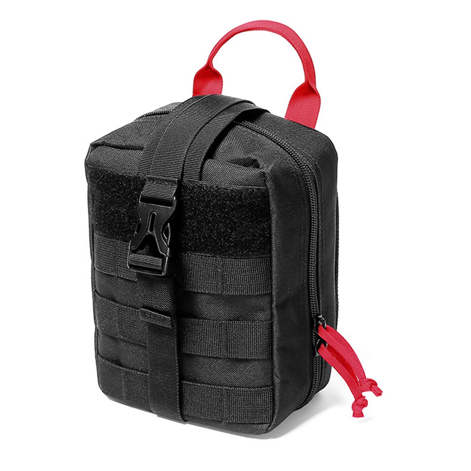 First Aid Bag Pouch Emergency Molle Pouch Outdoor Survival Tools Storage Bag for Camping Hiking black