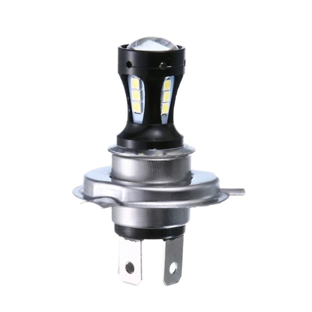 Motorcycle H4 3030 LED Hi-Lo Beam Headlight Head Light Lamp Bulb 6500K 12-24v