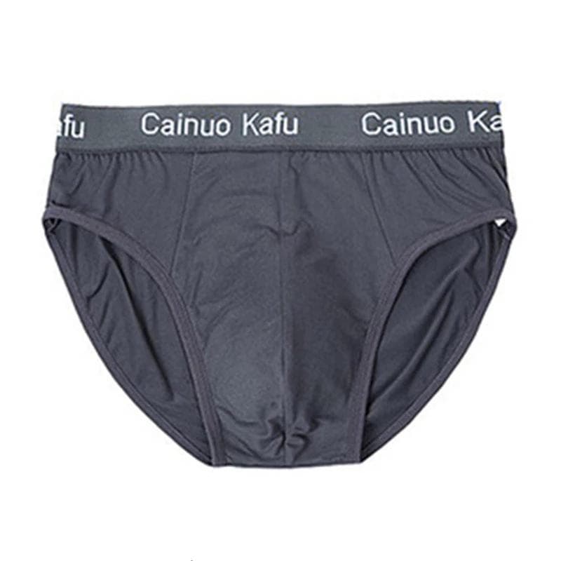 1 Piese Big Size Man Panties Boy Undies Underwear Breathable Briefs Modal Knickers Underpants Homme Trunks L XL 2XL 3XL 4XL 5XL 4XL dark gray