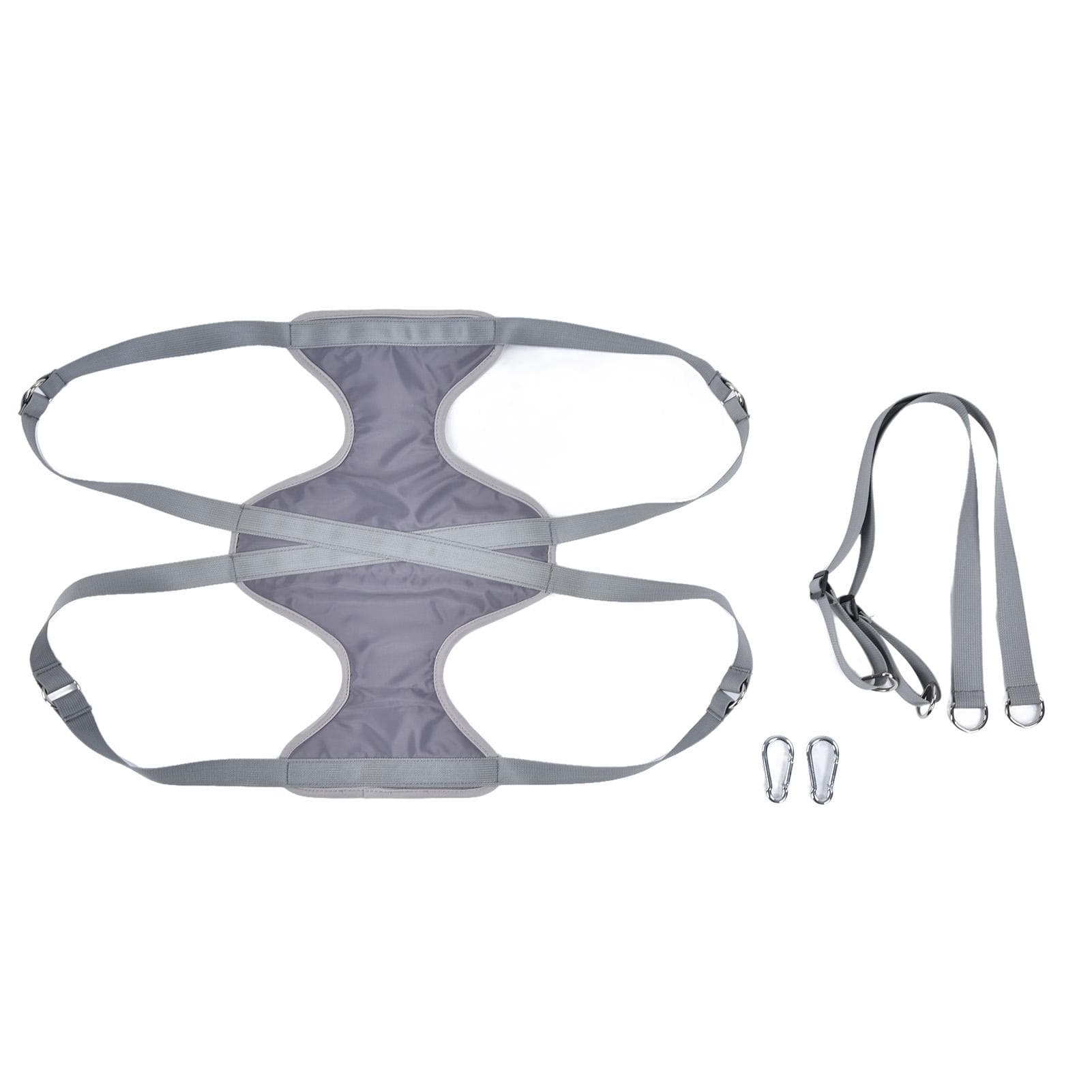 Pet Grooming Hammock Breathable Soft M Size Hammock Restraint Bag for Dogs Cats Nail Clipper gray