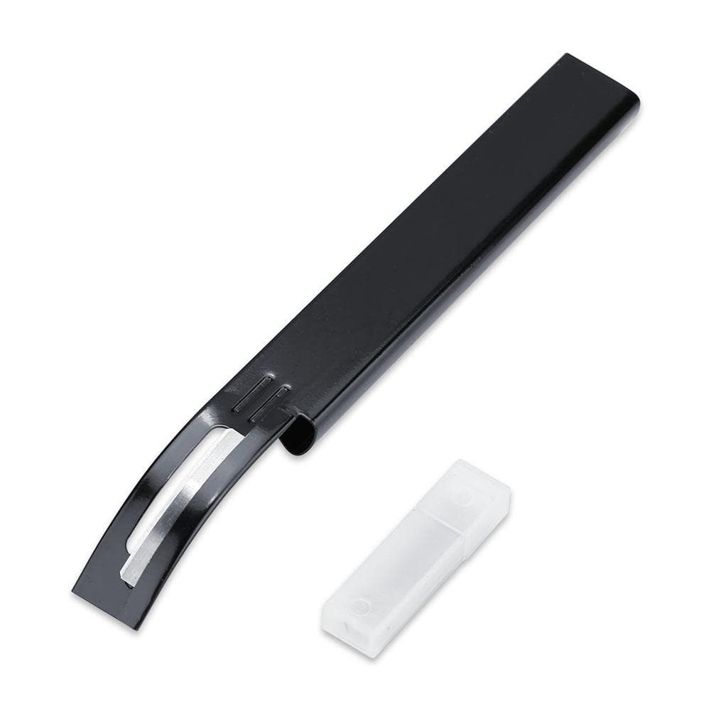 DIY Leather Craft Cutting Thinning Knife With Blades Craft Tool Planing Scraping Black black