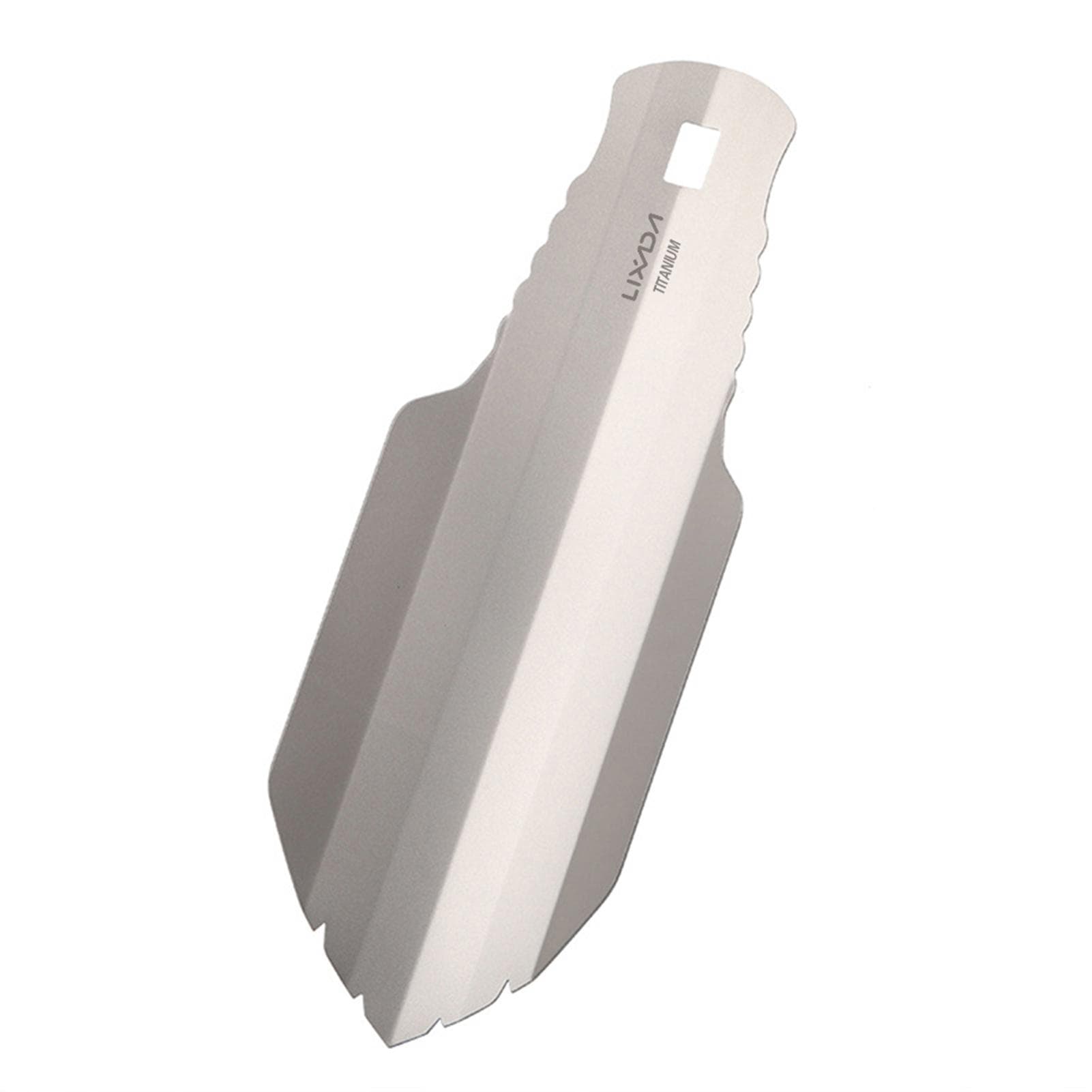 Lixada Titanium Garden Hand Shovel Outdoor Camping Hiking Backpacking Trowel Shovel grey