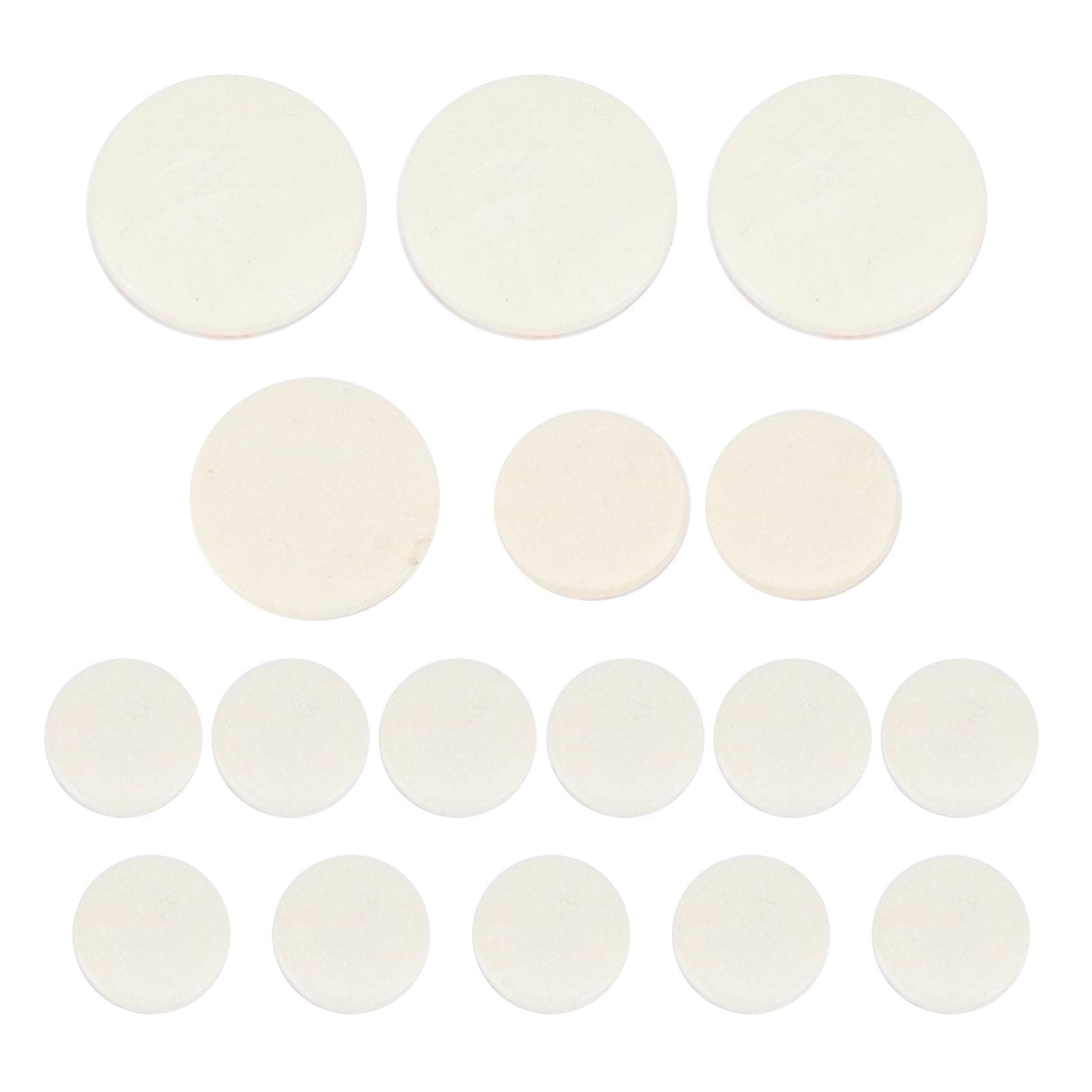 17Pcs Clarinet Sound Hole Pads Bb Clarionet Mats Gaskets Musical Instrument AccessoriesM01737