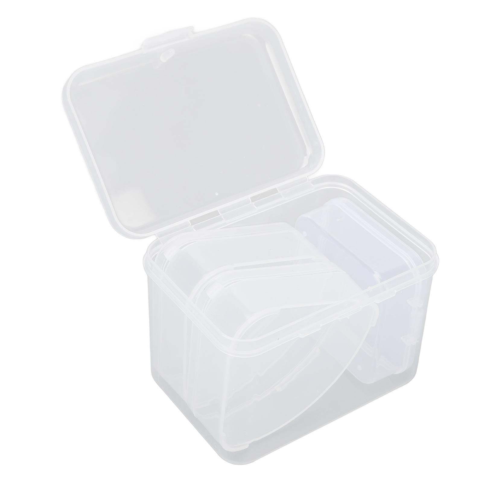 4pcs Makeup Puff Sponge Holder Case Different Shape Transparent Portable Waterproof Puff Protective