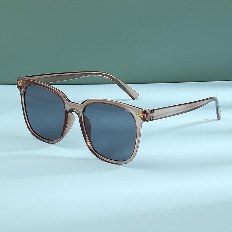 Vintage Square Sunglasses Retro Shades Unisex Small Frame Mirror Fashion Sun Glasses Black for Women Men
