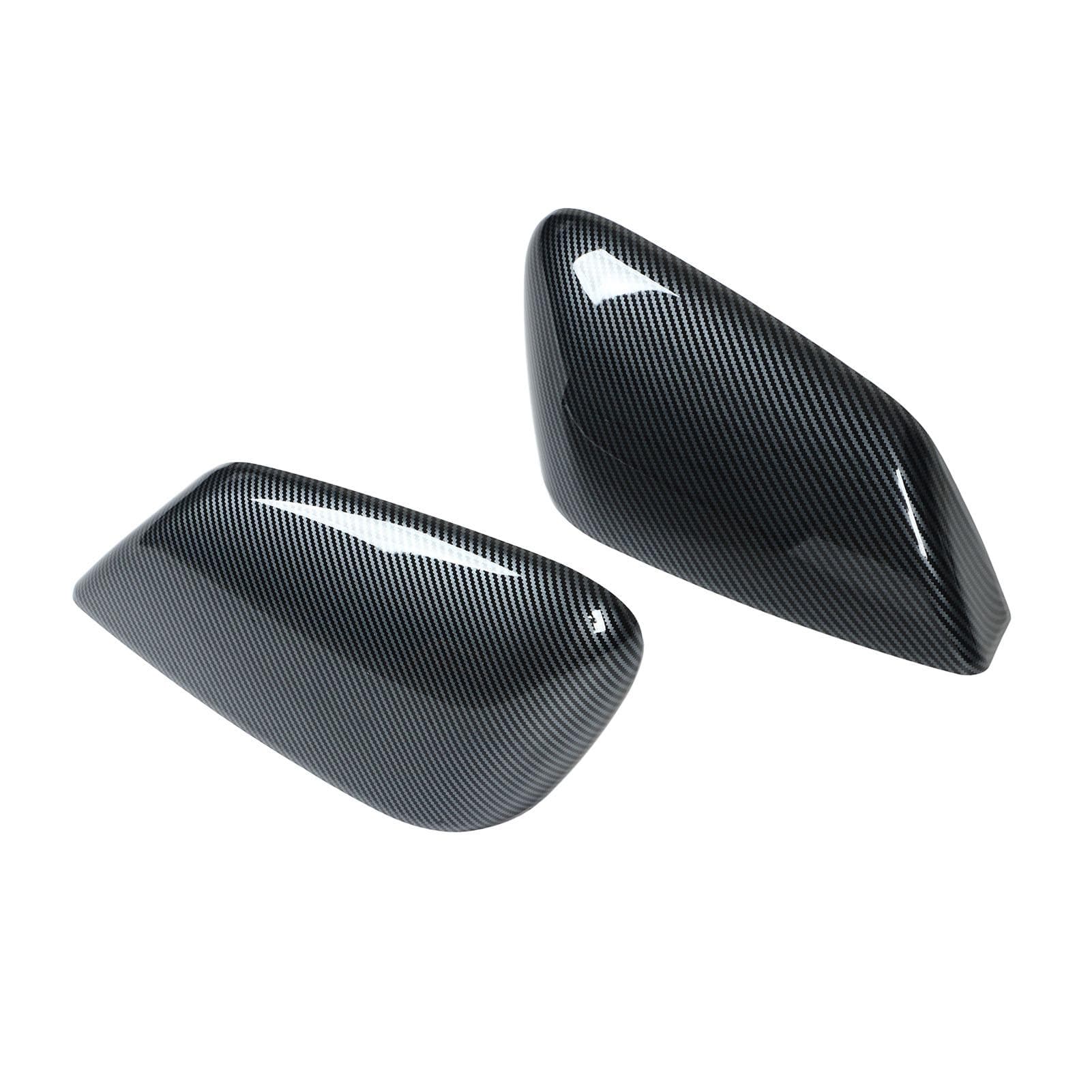 Side Mirror Covers 2PCs Carbon Fiber Style Rearview Mirror Caps Moulding Trim Replacement For Kia