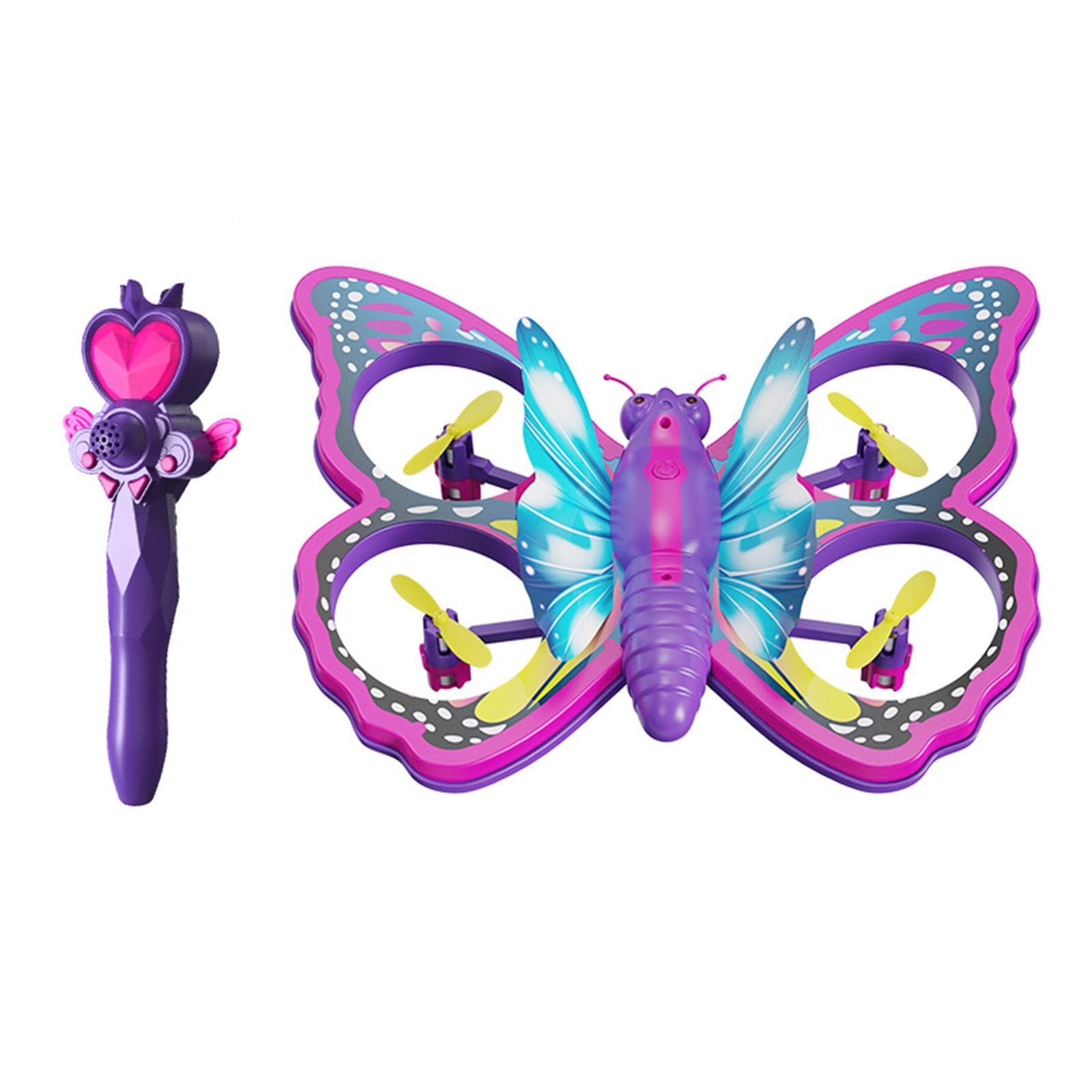 Mini Drone for Kids and Beginners, 2.4Ghz Remote Control Toy Drone with Auto Hovering, LED Light, 1 Battery purple
