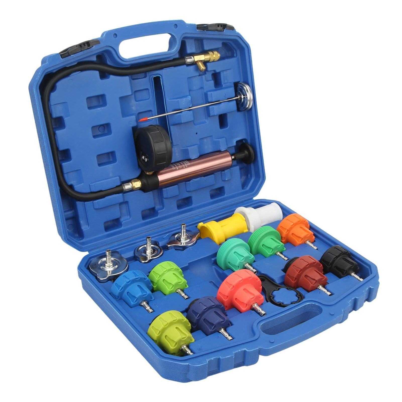 Cooling System Leak Tester Radiator Pressure Kit 0?35psl Car Detector Tool Coolant Vacuum Purge