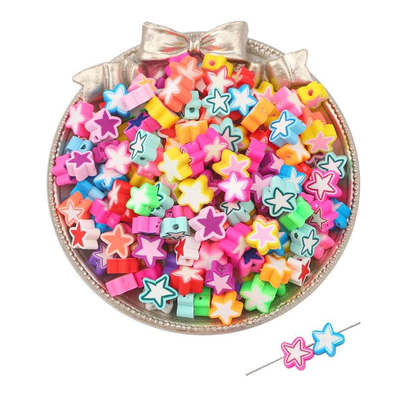 30Pcs Soft Clay Halloween Flower Beads For DIY Necklace Bracelet Earrings Jewelry Making Craft Accessories