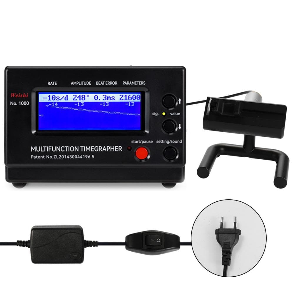 PC Housing Multifunctional Professional Timing Timegrapher Mechanical Watch Tester for Repairers EU Plug