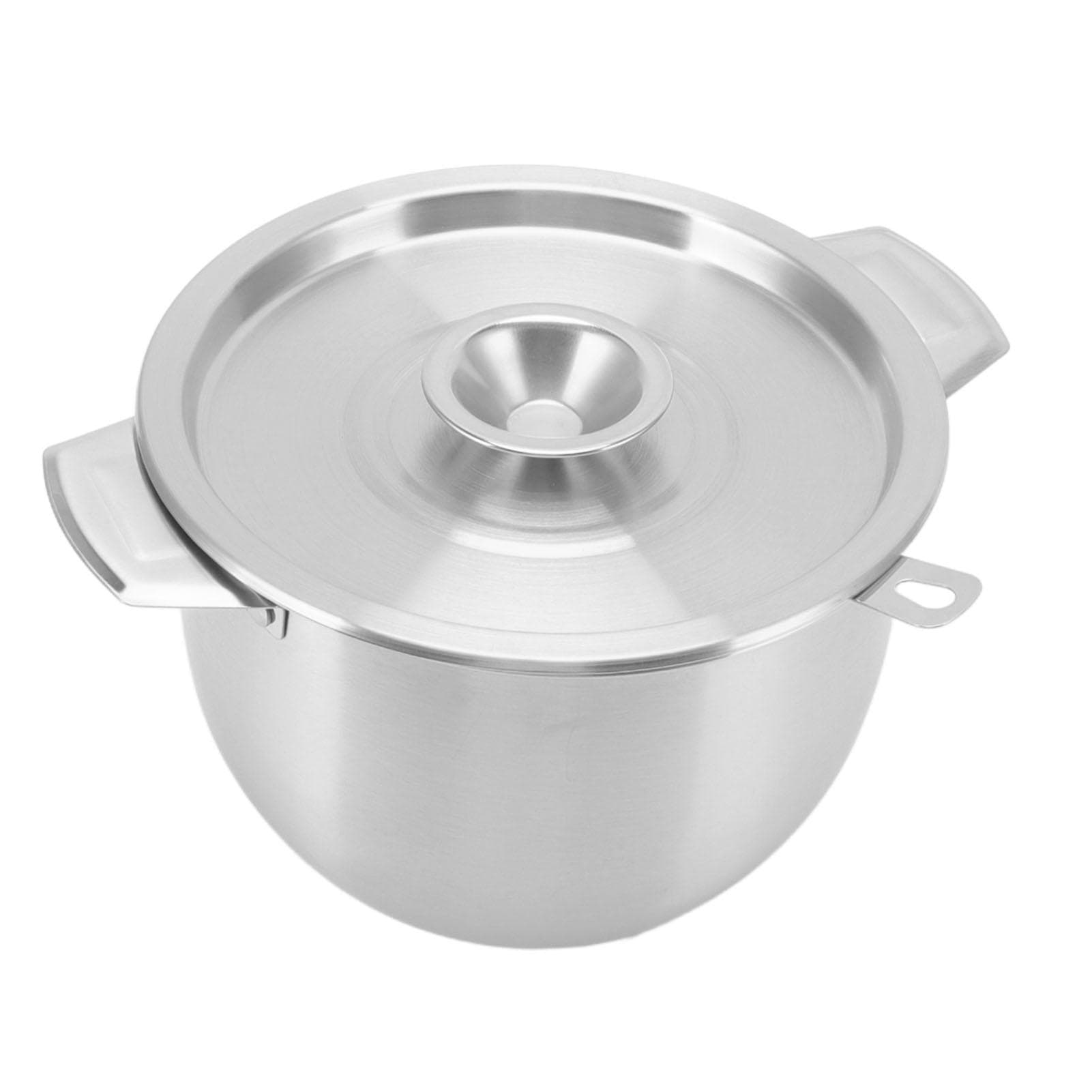 2.8L Household Oil Filter Pot Stainless Steel Strainer Storage Tank Kitchen Accessory with Filter silver