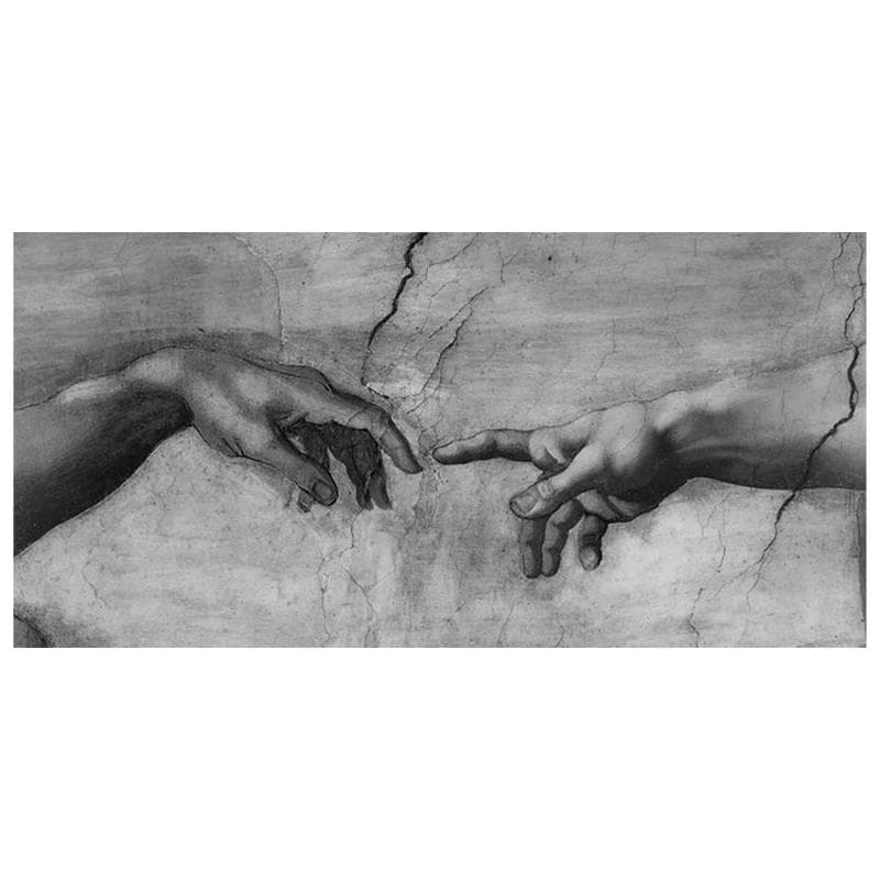 Creation Of Adam Canvas Painting By Michelangelo World Famous Canvas Paintings Reproduction Posters And Prints Home Wall Decor Pictures Background 20x40cm