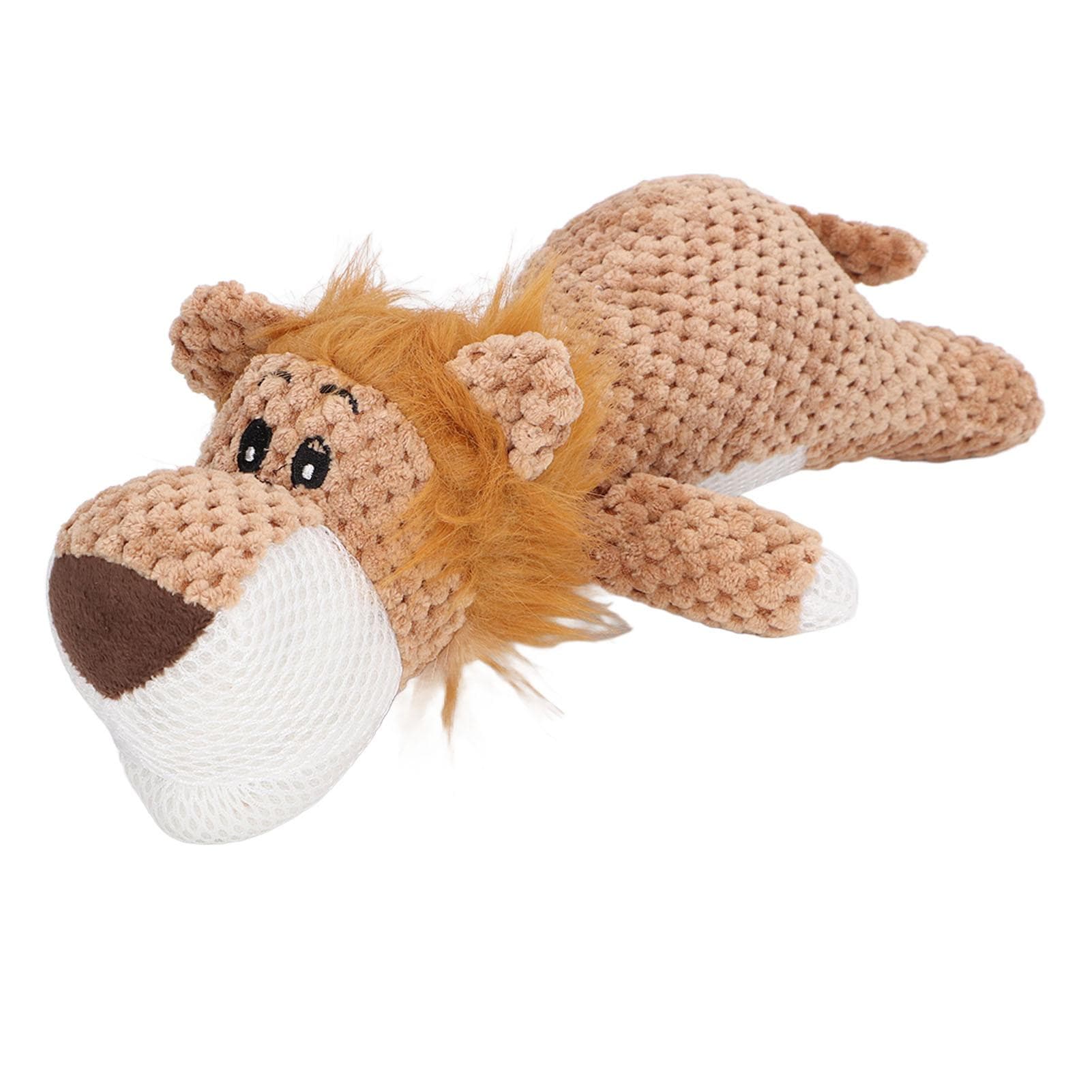 Dog Plush Toy Chewing Interactive Relieve Anxiety Durable Soft Stuffed Squeak Toy for Puppy Pets