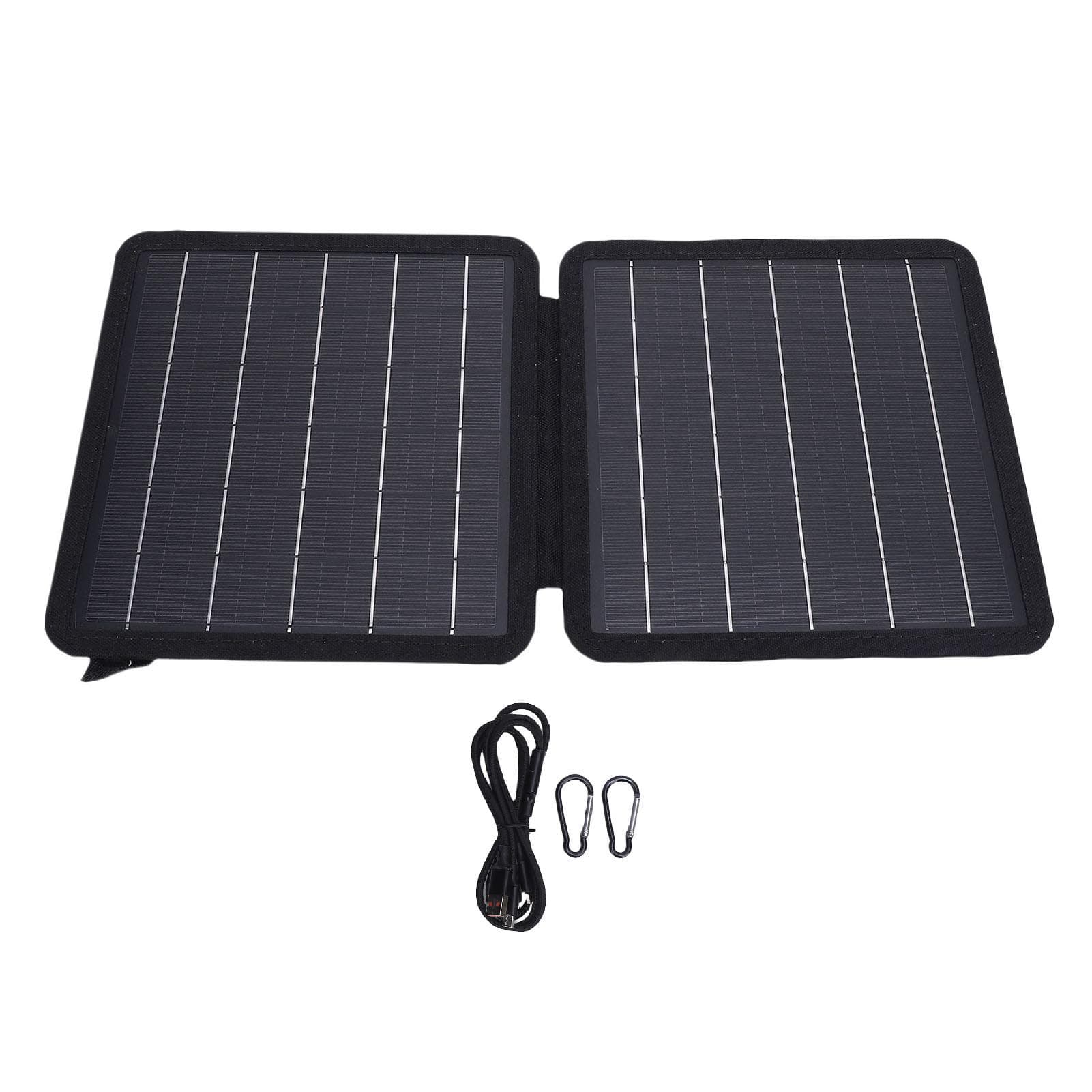10W Portable Solar Charger Monocrystalline Small Foldable Solar Panel with USB Type C Output