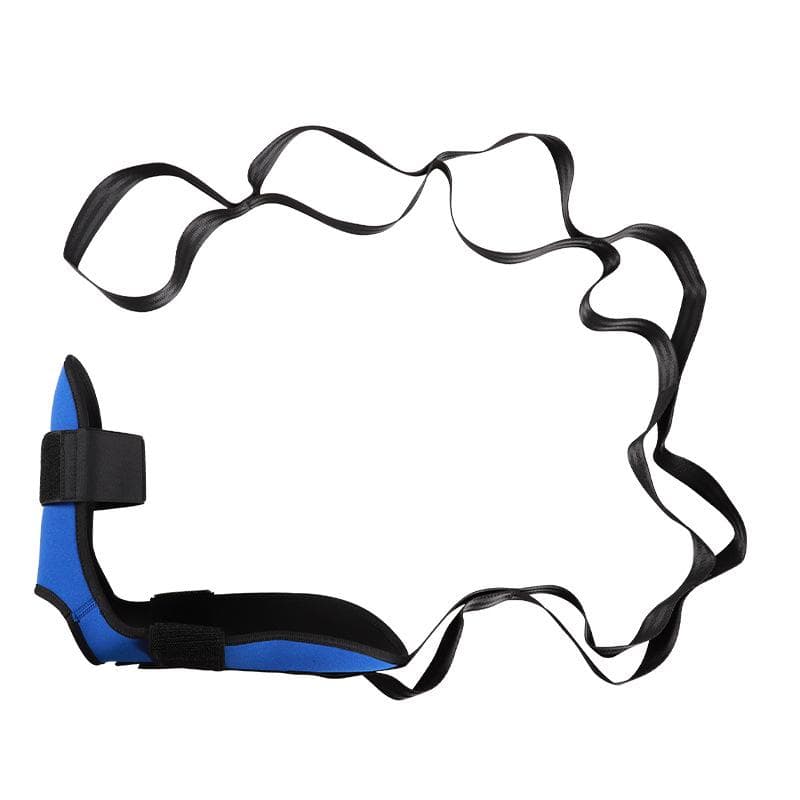 Yoga Stretching Band Segmented Adjustment Assisted With Foot Stretching Band Rehabilitation Training Leg and Foot Stretching blue