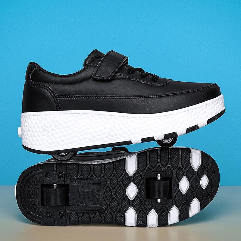 New Runaway Shoes LED Charging Pulley Shoes Men and Women Children Adult Wheel Shoes Roller Skates 42