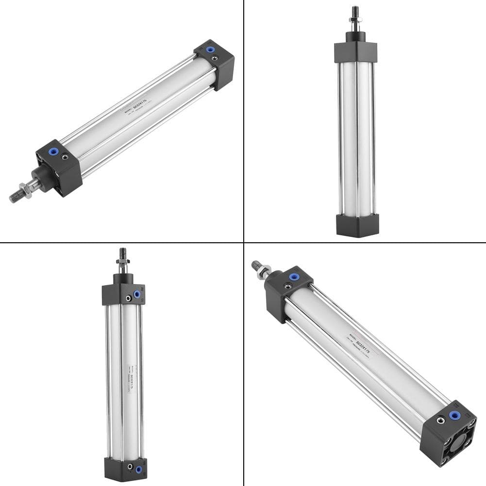 32mm Bore 200mm Stroke Screwed Piston Rod Pneumatic Air Cylinder Dual Action