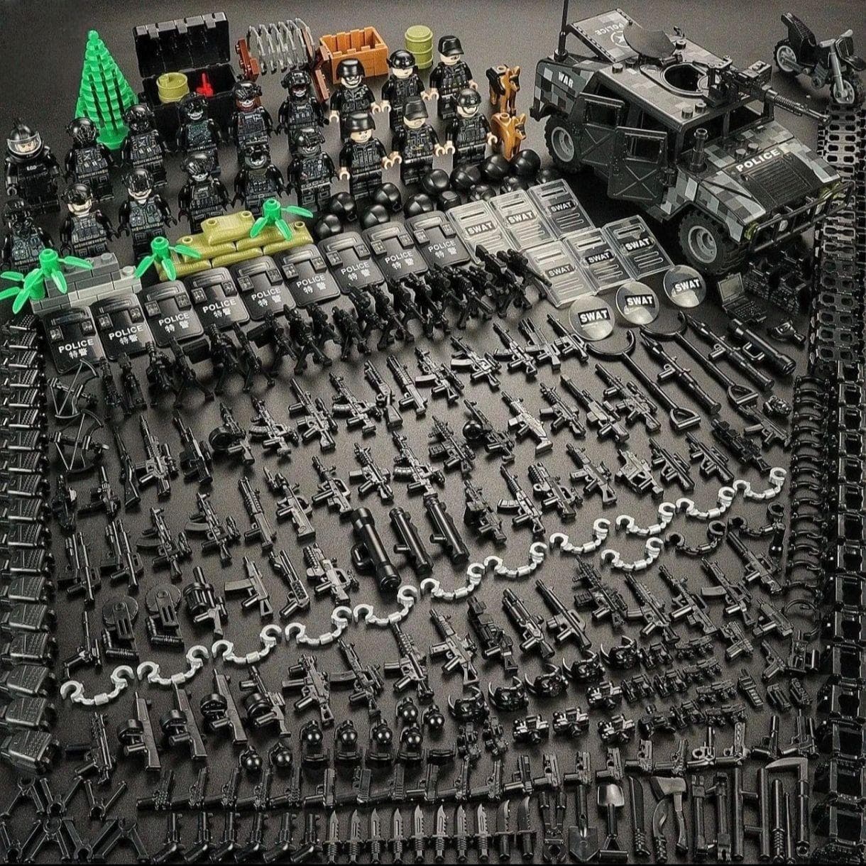 Night Special Forces SWAT Jeep Combination Toy Boy Gift