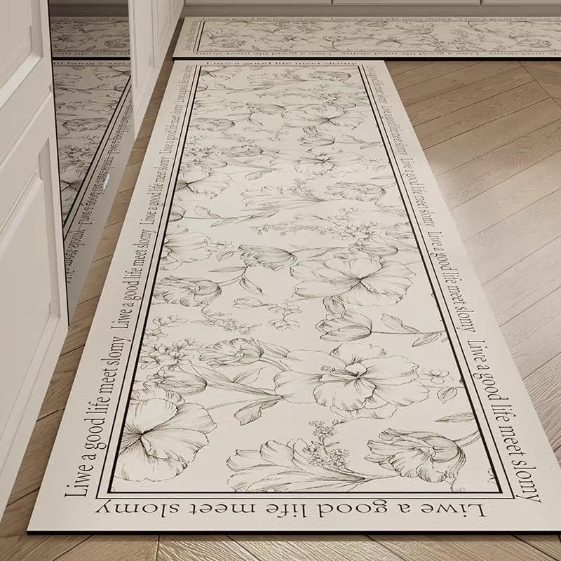American Light Luxury Kitchen Special Diatom Mud Mat Absorbent, Dirt Resistant, Non-Slip Mat Home Long Foot Mat 40x60 40x120cm