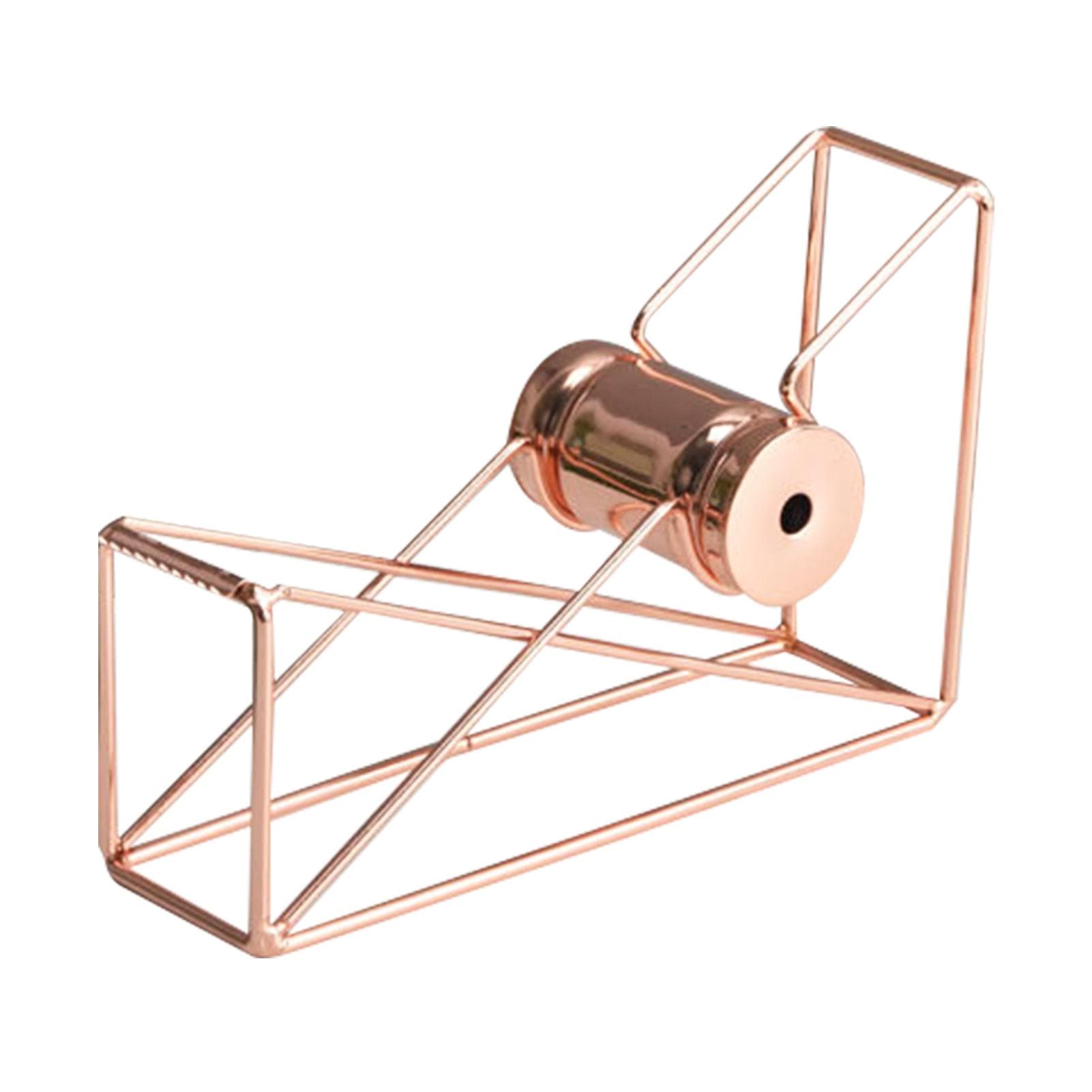 Metal Tape Dispenser Rose Gold Desktop Adhesive Tape Cutter Office Supplies Desk Decoration for Rose