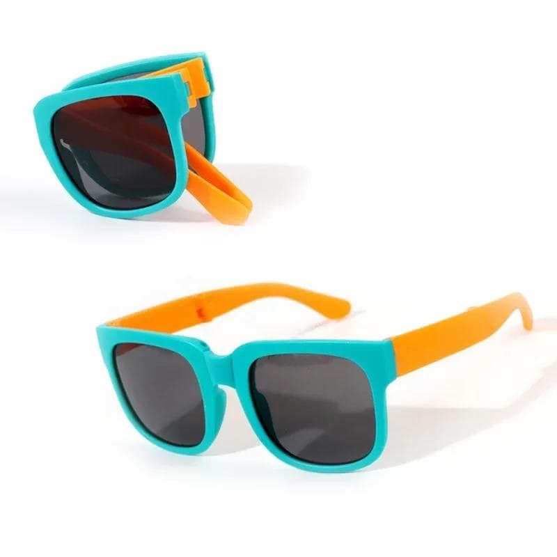 Foldable Kids Sunglasses UV Protection Polarized for Boys Girls Outdoor Sun Glasses Lightweight Durable As picture shown