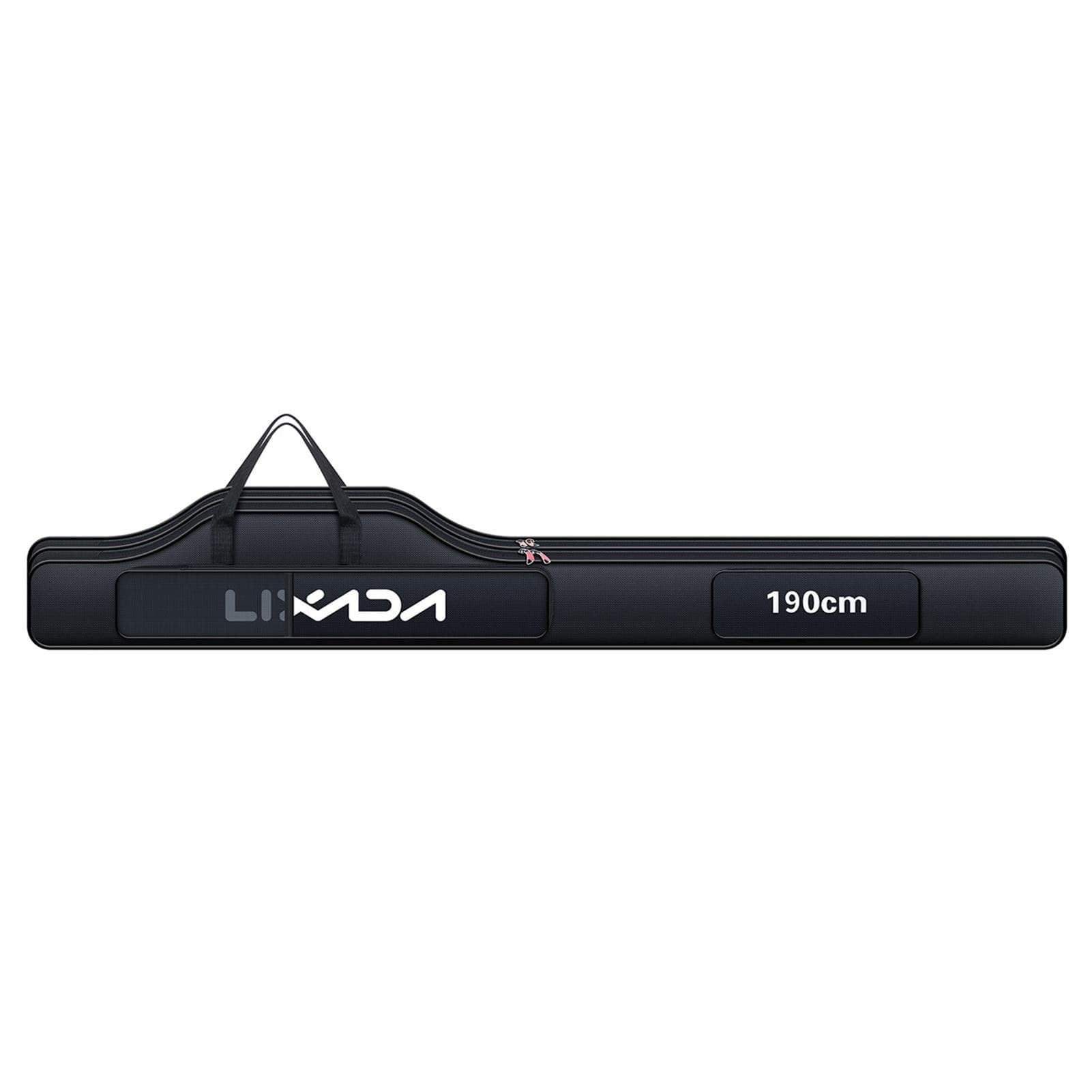 Lixada Fishing Bag Portable Folding Fishing Rod Reel Bag Fishing Pole Gear Tackle Tool Carry 190cm black