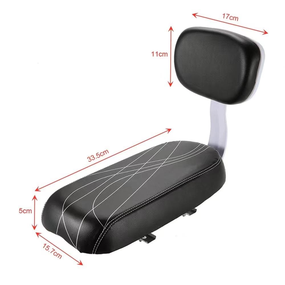 Bicycle Back Seat Cycling Bike Bicycle MTB PU Leather Soft Cushion Rear Rack Seat Children Seat