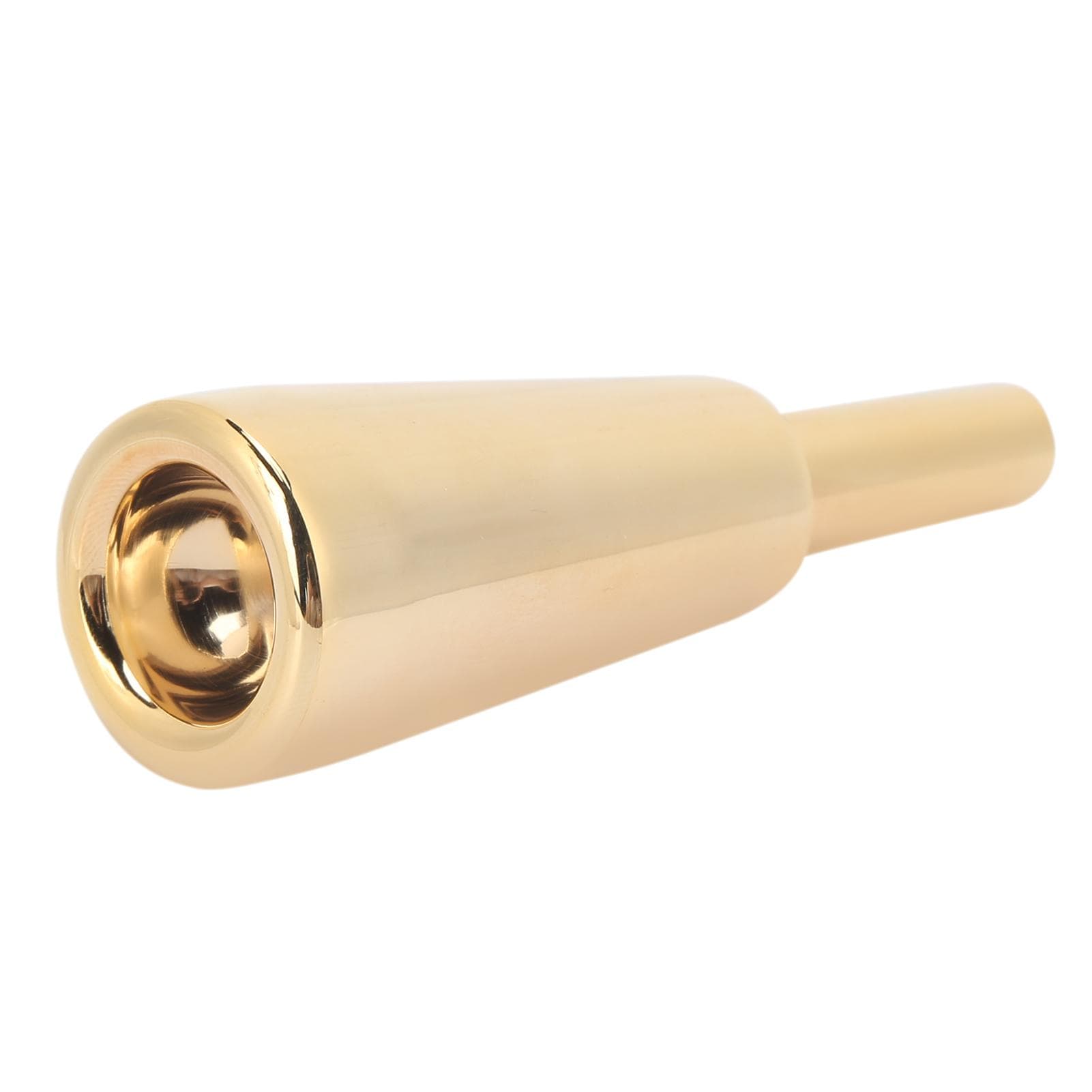Trumpet Mouthpiece Heavy Duty Cone Metal Wind Musical Instrument Parts Performance Accessories(Gold gold