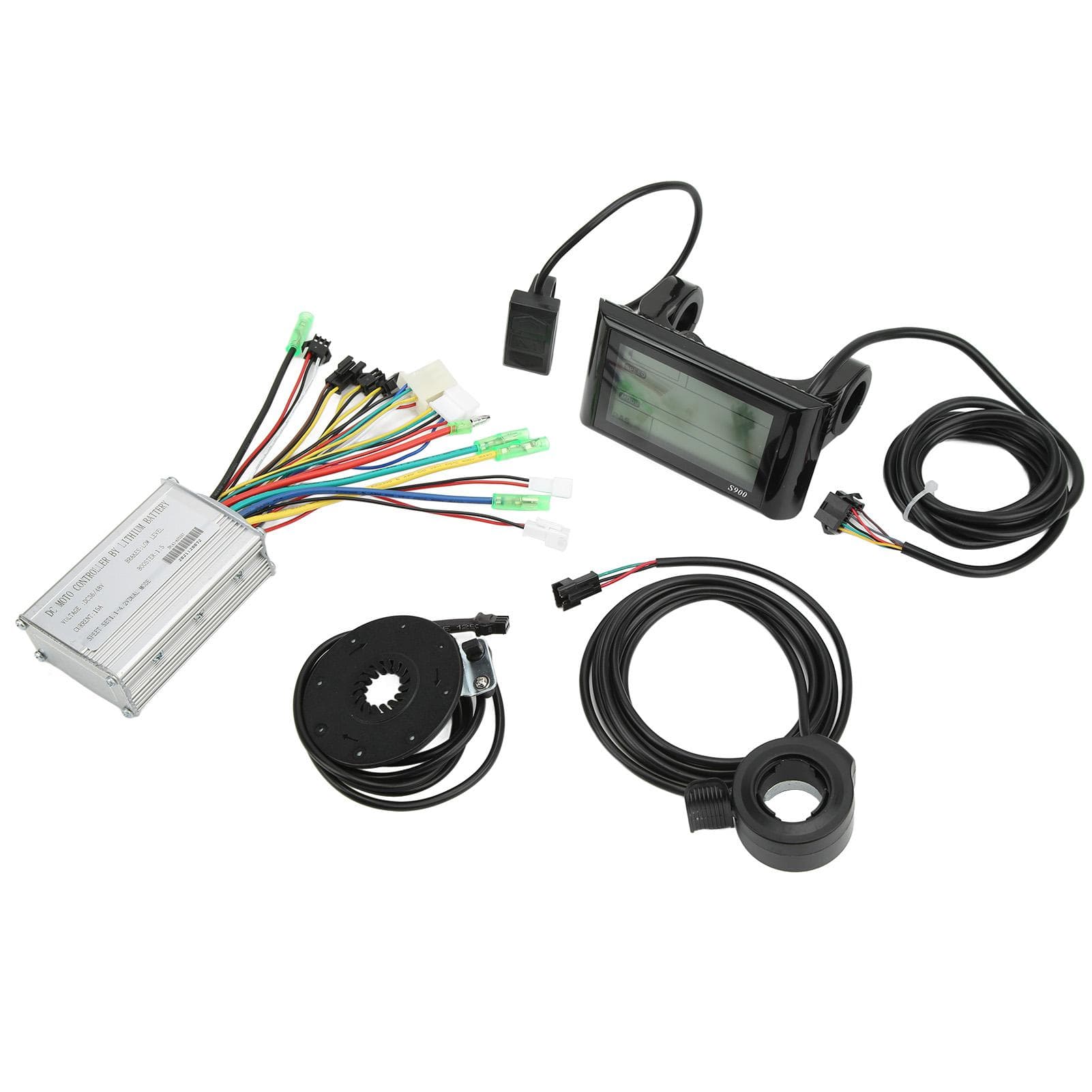 36V 48V Brushless Motor Controller S900 LCD Display 130X Thumb Throttle 8C Power Assist Sensor Kit