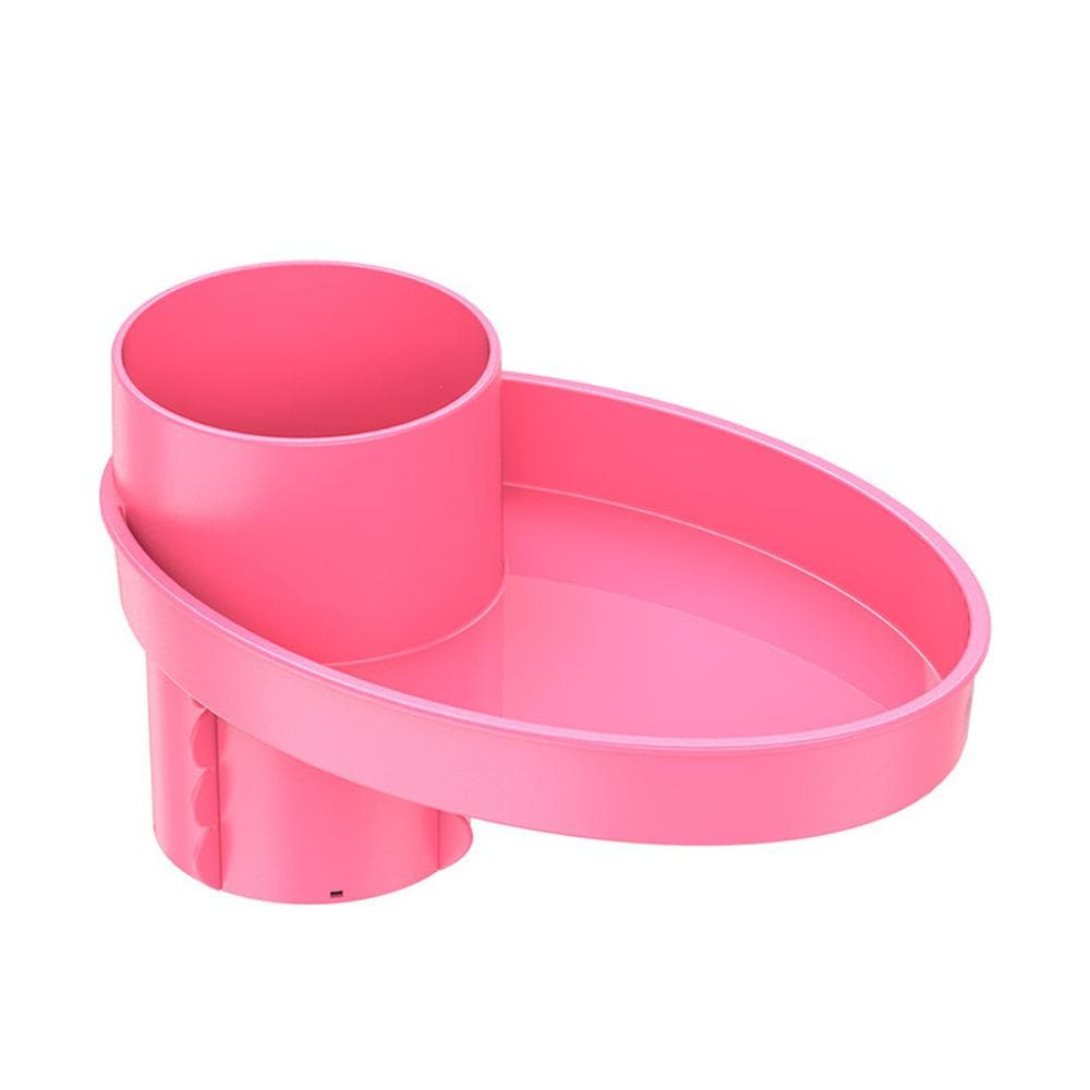 Car Seat Snack Tray Portable Cup Holder with Plate Organizer Rotatable Carseat Cup Holder with Food